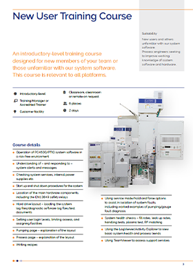 Equipment Training Course for new Users