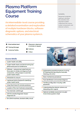 Plasma Equipment Training - Oxford Instruments 